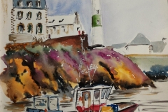 Le petit port de Doelan, dernier croquis de l