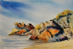 Porsac'h Aquarelle sur Arches 36x51