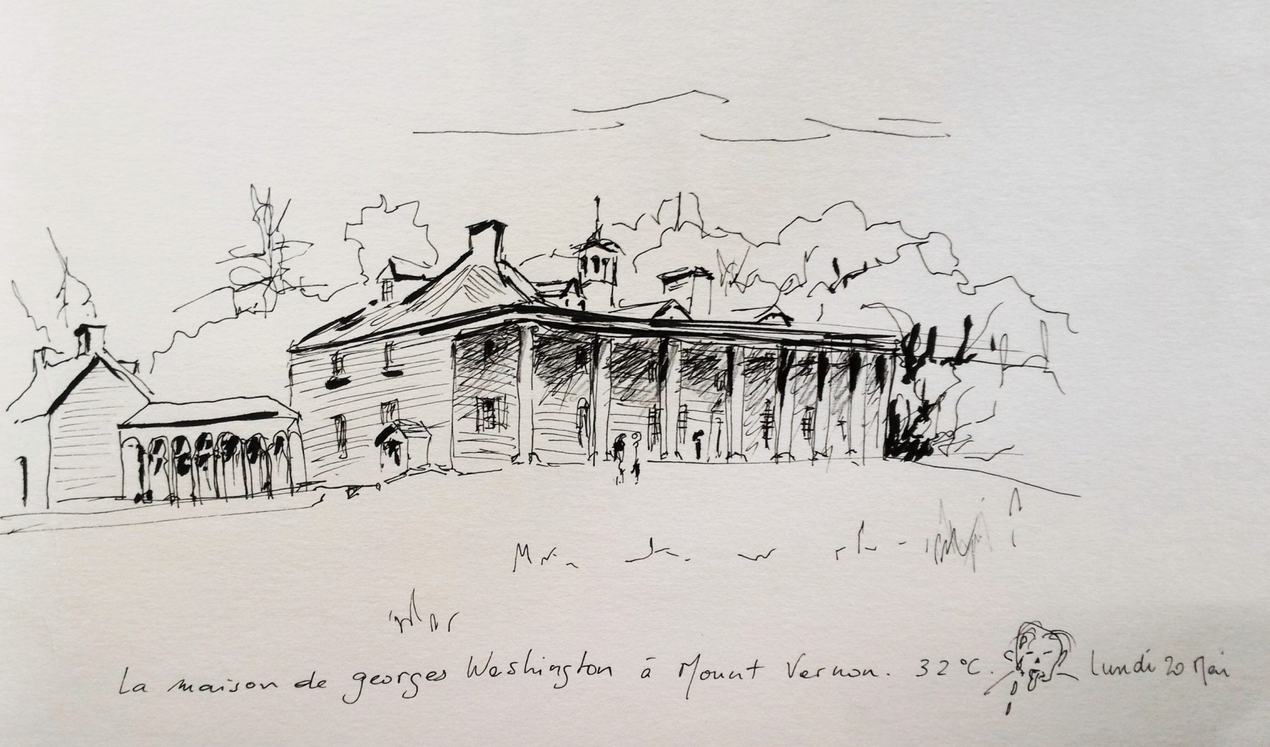 La maison de George Washington à Mont Vernon