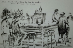 Croquis au Restaurant Le Tour du monde