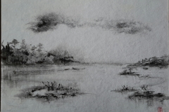 Paysage noir et blanc