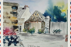 ARZANO sur la place de l'église