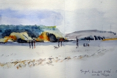 Morgat 63° sketchcrawl 03  - La plage avant l'été