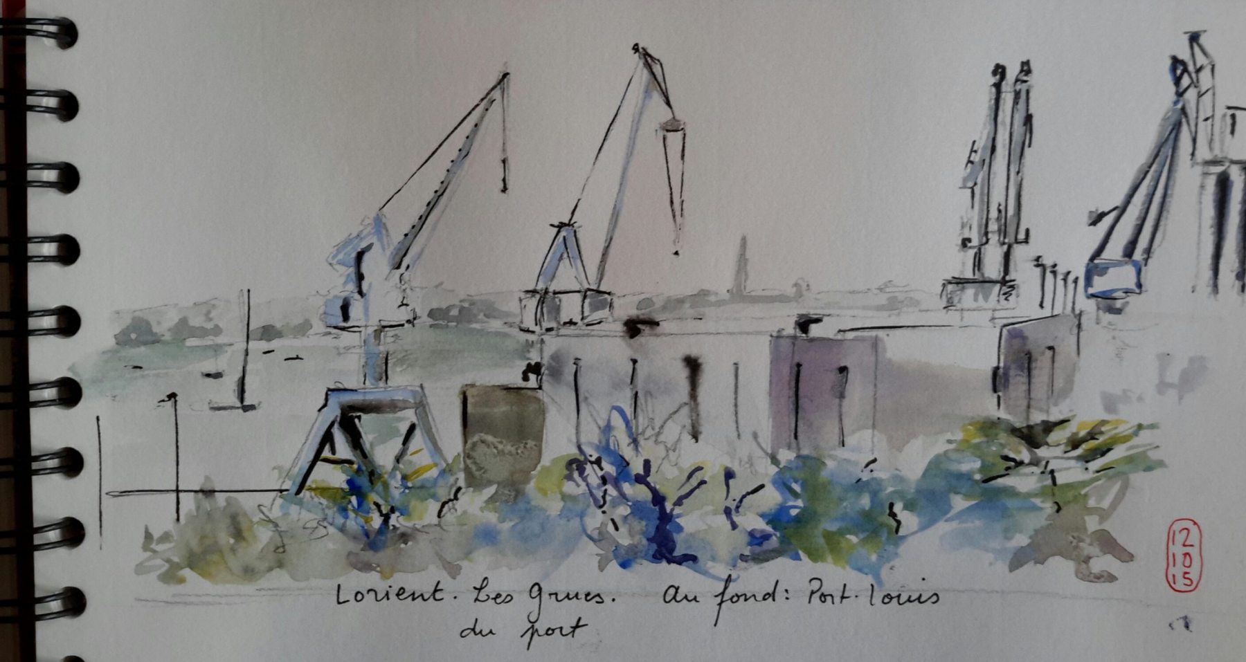 Les grues du port de Lorient