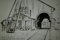 Croquis de la gare de Quimperlé