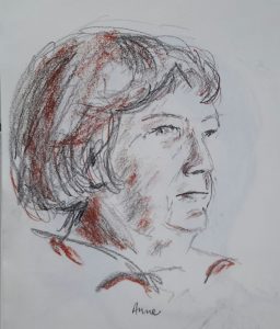 Portrait d'Anne au Savanah Café