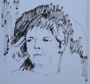 Rosine en pensée au Savanah Café
